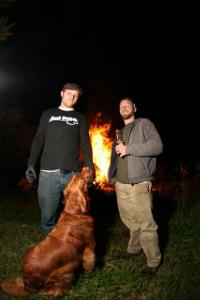 Dog Owner and Fire